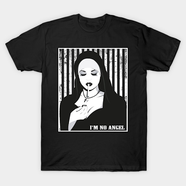 I'm No Angel Occult Gothic Grunge Satan T-Shirt by wbdesignz